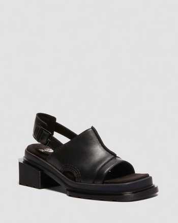 Maybole Wanama leather Sandals in Black