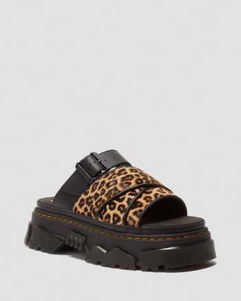 Mattison leopard Slide sandals in Light Tan